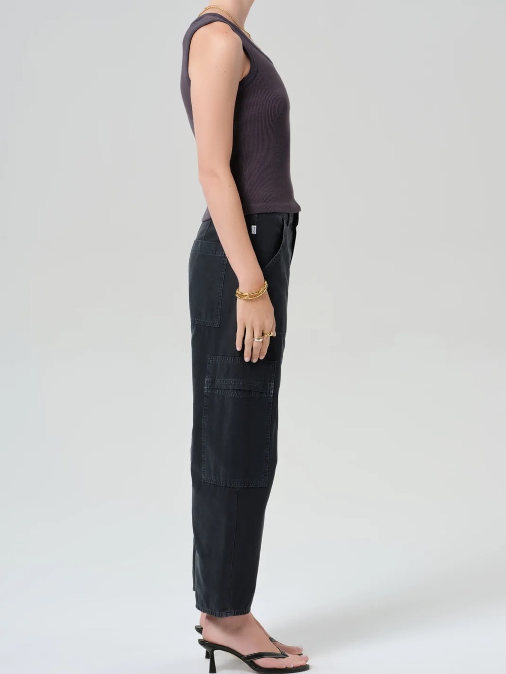 Citizens of Humanity Marcelle Cargo, washed black